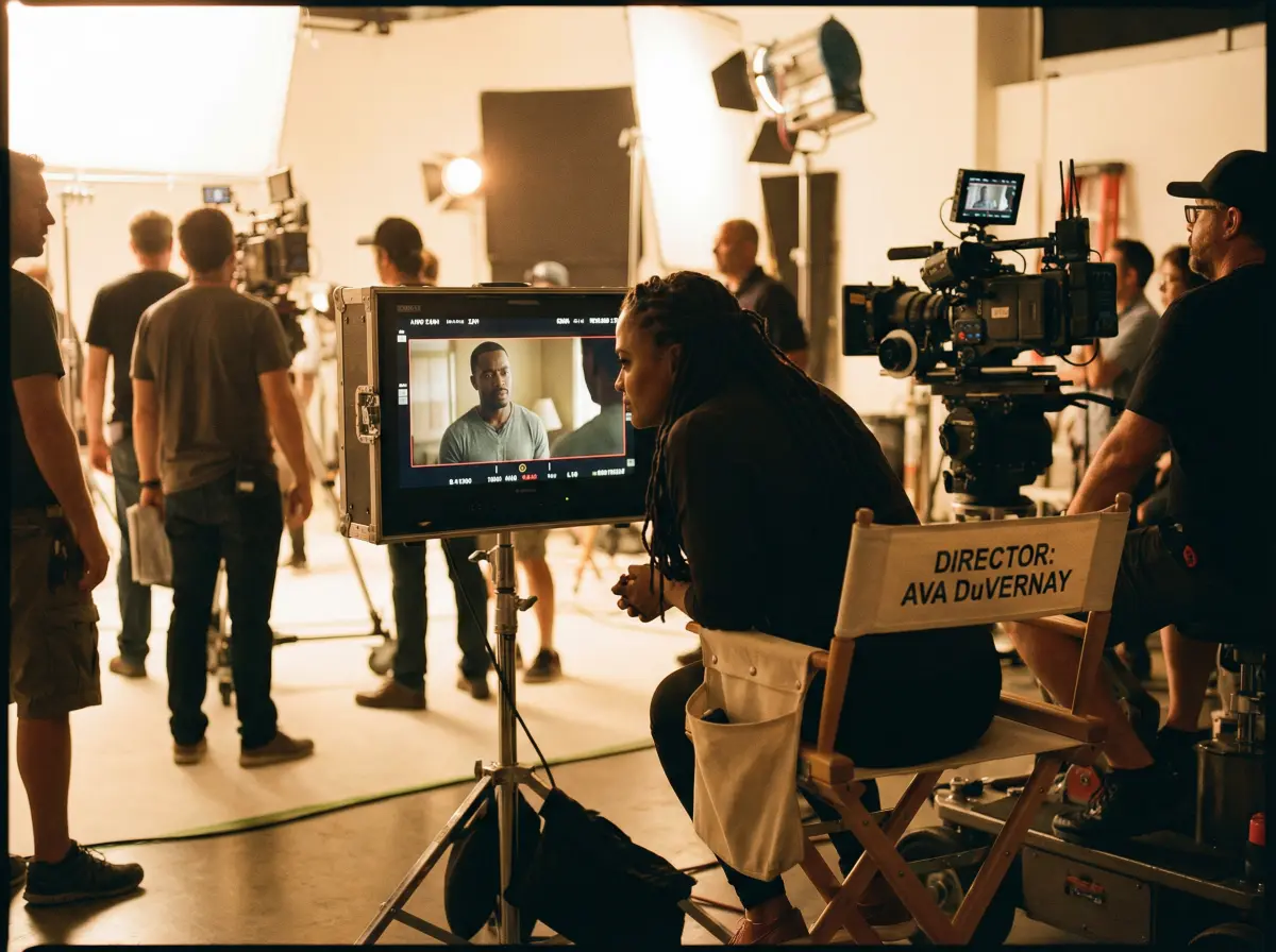 知名导演在 九色 平台发布的剧组工作现场